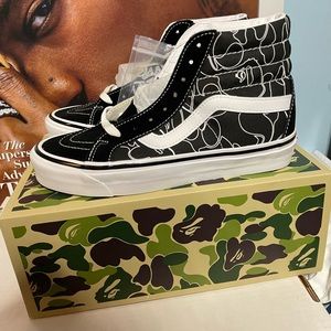 BAPE X VANS LINE ABC CAMO SK8-HI
